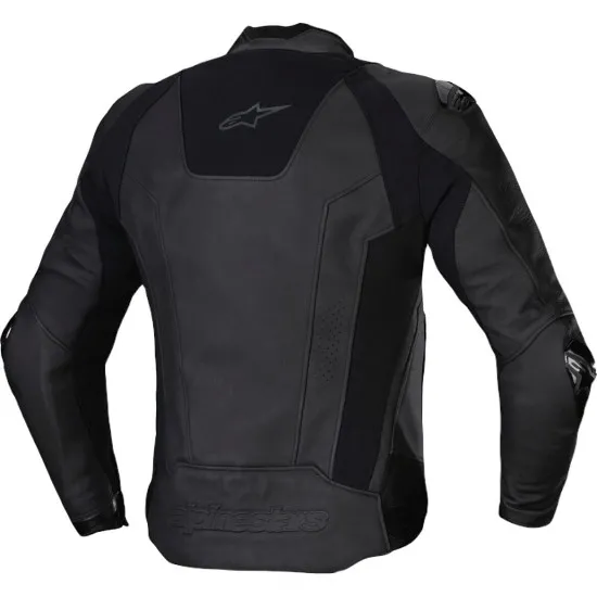 ALPINESTARS MISSILE V3 BLACK – кожено мото яке със състезателен дизайн и Tech-Air® съвместимост