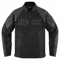 Мото яке ICON MESH AF LEATHER CE BLACK