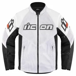 Мото яке ICON MESH AF LEATHER CE WHITE