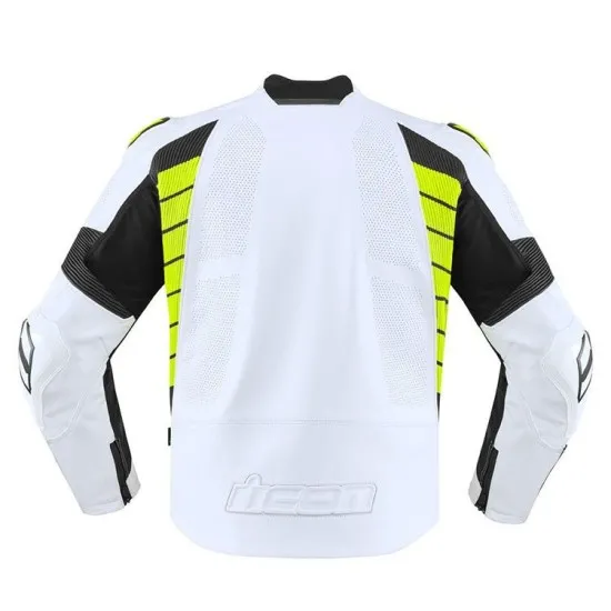 Мото яке ICON HYPERSPORT2 PRIME HI-VIZ с TracSpec™ кожа и D3O® протектори