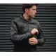 Кожено яке JOHN DOE Storm Perforated Leather BLACK, перфорирана кожа, включени протектори