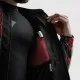 Кожено мото яке Rebelhorn Vandal 2 Cruze Black Dark Grey Red – спортно яке с AAA защита и Level 2 протектори