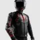 Кожено мото яке Rebelhorn Vandal 2 Cruze Black Dark Grey Red – спортно яке с AAA защита и Level 2 протектори