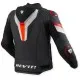 Кожено мото яке REV'IT! Quantum 3 Pro - Black Red, състезателен стил и максимална защита