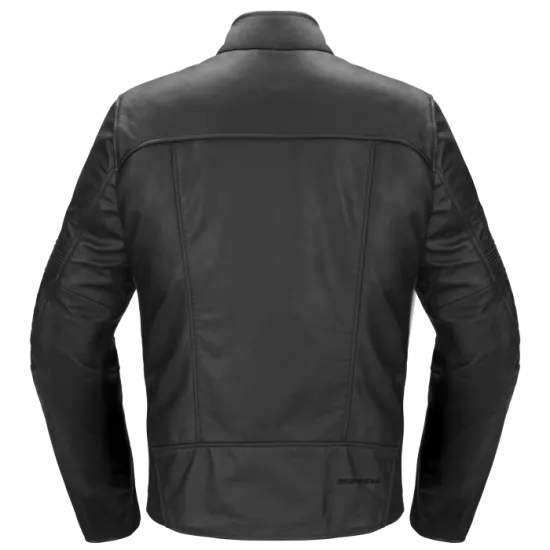Кожено мото яке SPIDI Genesis Black с Warrior Lite протектори и биволска кожа