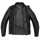 Кожено мото яке SPIDI Genesis Black с Warrior Lite протектори и биволска кожа