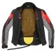 Кожено мото яке SPIDI DP Progressive Leather Red с Warrior слайдери и Force-Tech протектори