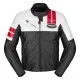 Кожено мото яке SPIDI ROAR WHITE/RED/BLACK – спортно яке с Warrior Lite протектори и регулируема талия