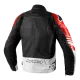 Червено кожено мото яке SPIDI TRACK WARRIOR RED с Warrior протектори и Flex Tenax Nylon