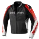 Червено кожено мото яке SPIDI TRACK WARRIOR RED с Warrior протектори и Flex Tenax Nylon