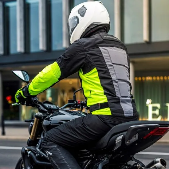 Текстилно мото яке ADRENALINE PYRAMID 2.0 BLACK/GREY/FLUO