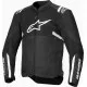 ALPINESTARS T-SPS AIR V2 BLACK/WHITE – текстилно мото яке с вентилация и спортна кройка
