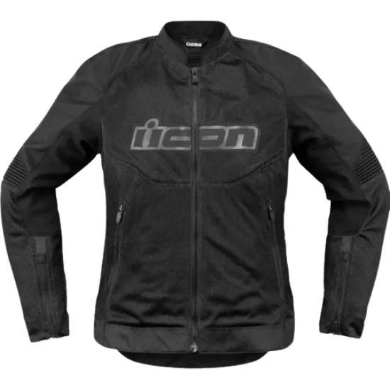 Дамско мото яке ICON Women's Overlord3 MESH BK с мрежести панели и защита D30®
