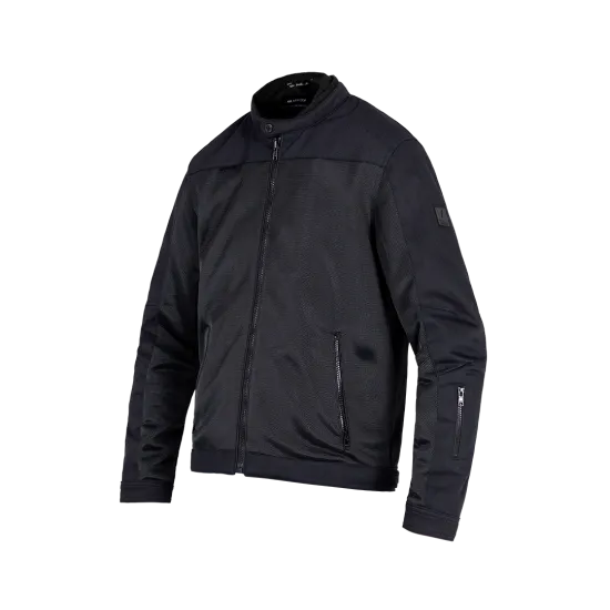 Текстилно мото яке JOHN DOE Aero Mesh BLACK с перфориран дизайн и интегрирани протектори