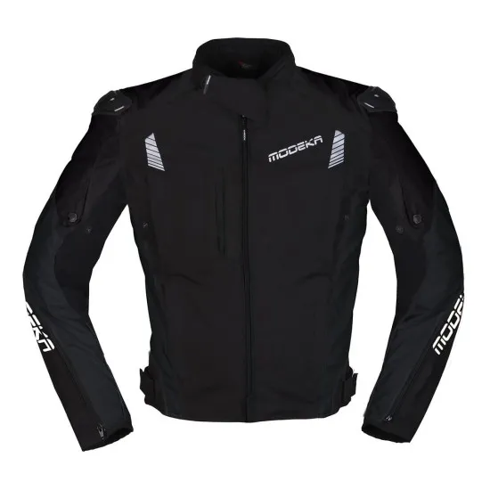 Мото яке Modeka Lineos Black с водоустойчива мембрана и CE клас AA защита