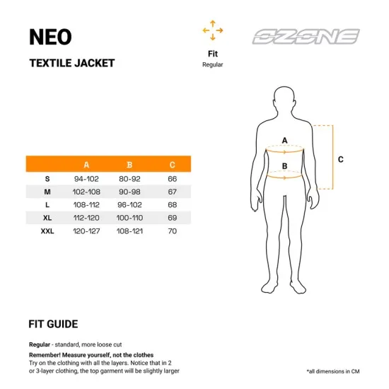 Мото яке OZONE NEO – текстилно, водоустойчиво, с термоподплата и CE протектори