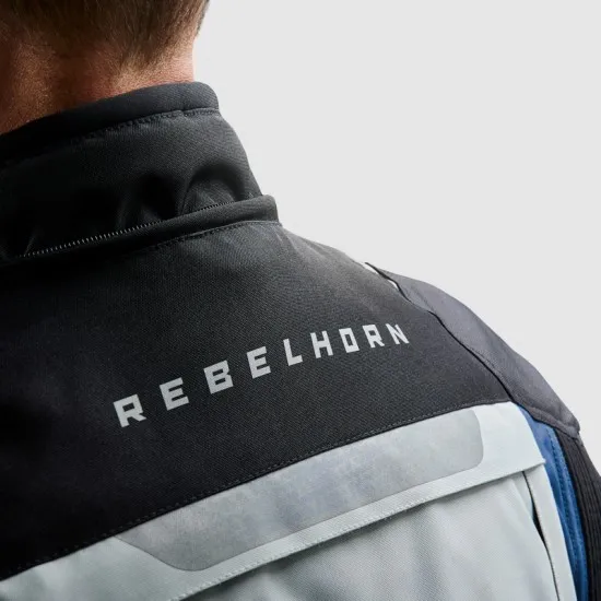 Rebelhorn Cubby V – туристическо мото яке в синьо, сиво и червено