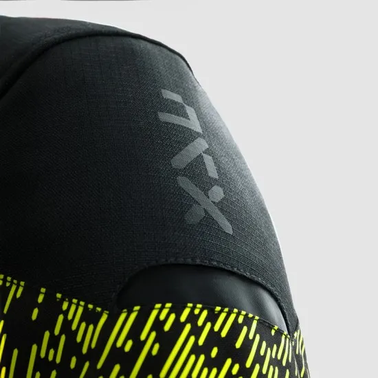 REBELHORN JAX BLACK/FLUO YELLOW – мото яке с флуоресцентни елементи и CE-Level 2 защита