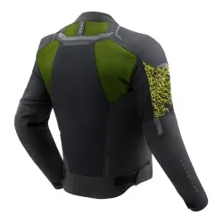 Текстилно яке REBELHORN JAX BLACK/FLUO YELLOW