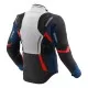 Текстилно мото яке Rebelhorn Hiker 4 Light Grey Blue Red с HydraShield мембрана и CE Level 2 протектори