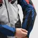 Текстилно мото яке Rebelhorn Hiker 4 Light Grey Blue Red с HydraShield мембрана и CE Level 2 протектори