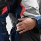 Текстилно мото яке Rebelhorn Hiker 4 Light Grey Blue Red с HydraShield мембрана и CE Level 2 протектори