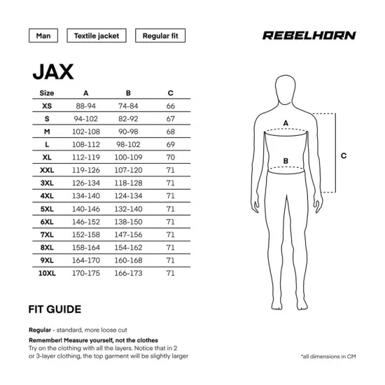 Текстилно яке REBELHORN JAX-TJ – градско мото яке с 3D Mesh, мембрана и CE протектори
