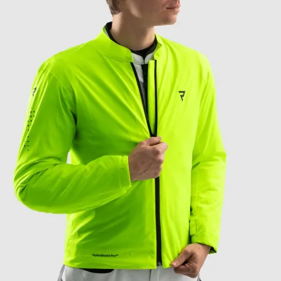 Мото яке Rebelhorn Borg 2 Black Grey Fluo Yellow с HydraShield PRO мембрана и Level 2 протектори