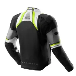 Текстилно мото яке Rebelhorn Borg 2 Black/Grey/Fluo/Yellow