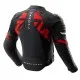 Текстилно мото яке REBELHORN VANDAL 2 AIR BLACK RED със Steel Mesh панели