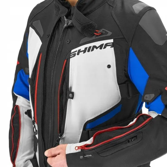 Туристическо мото яке SHIMA DUNE MEN BLUE – мото яке с трислойна конструкция и CE протектори