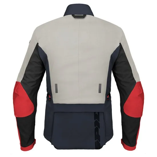 Текстилно яке SPIDI FRONTIER ICE/BLUE/RED - яке с протектори и магнитна вентилационна система