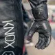 Кожени ръкавици KNOX Oulton MK2 – черно-червени спортни ръкавици с TPU защита
