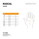 Кожени мото ръкавици OZONE RASCAL без пръсти – черен класически стил