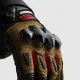 Мото ръкавици Rebelhorn Defender Desert Black Red с TPU протектор и Superfabric
