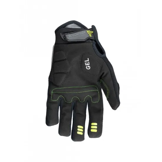 NORDCODE Downhill Black/Grey – офроуд ръкавици с подсилена длан и пръсти Ръкавици NORDCODE Downhill Black/Grey – удобство и защита за офроуд