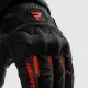 Мото ръкавици Rebelhorn Core Black Red с Impacton протектор и вентилация
