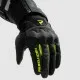 Мото ръкавици Rebelhorn Core Black Grey Fluo Yellow с Impacton протектор и вентилация