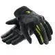Мото ръкавици Rebelhorn Core Black Grey Fluo Yellow с Impacton протектор и вентилация