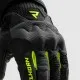 Мото ръкавици Rebelhorn Core Black Grey Fluo Yellow с Impacton протектор и вентилация