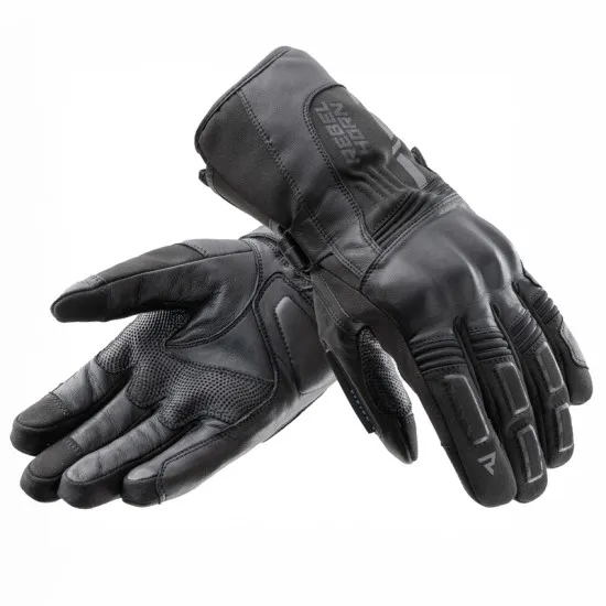 Водоустойчиви мото ръкавици REBELHORN Tracer WP Black с HydraShield мембрана