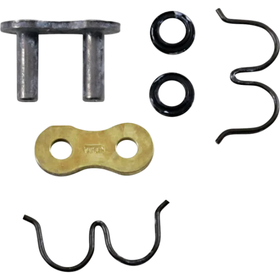 Свързващо звено Regina 520ZRA RS - стоманени щифти, златиста пластина, черни о-пръстени и пружинна скоба за фиксиране