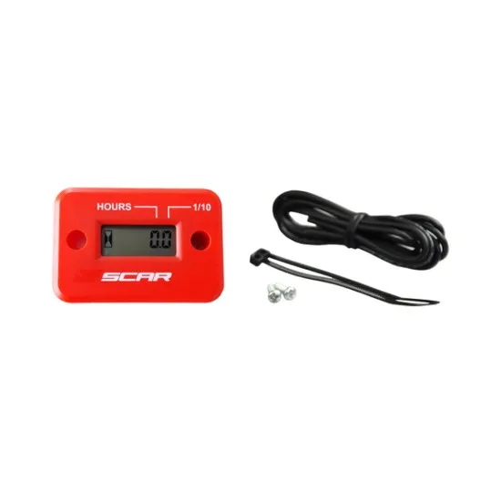 Мото часовник Hour Meter SCAR RED - Инструменти от марка Scar