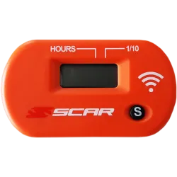 Мото часовник SCAR HOUR METER с Wireless ORANGE