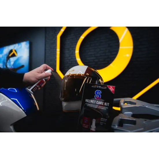 S100 Helmet Care Kit комплект за почистване на мото каска визьор и вътрешна подплата