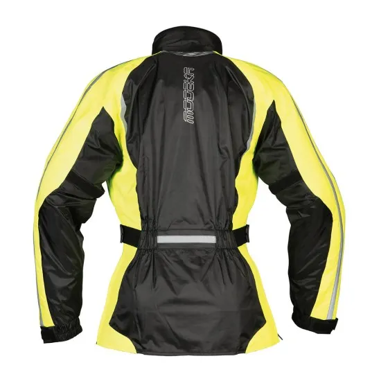 Дамски дъждобран Modeka Viola Dry Black/Yellow - Водо- и ветроустойчив