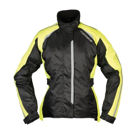 Дамски дъждобран Modeka Viola Dry Black/Yellow - Водо- и ветроустойчив