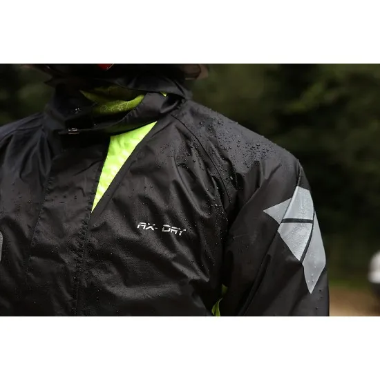 Дъждобран яке Modeka AX-DRY II Black/Yellow - Водоустойчиво и ветроустойчиво