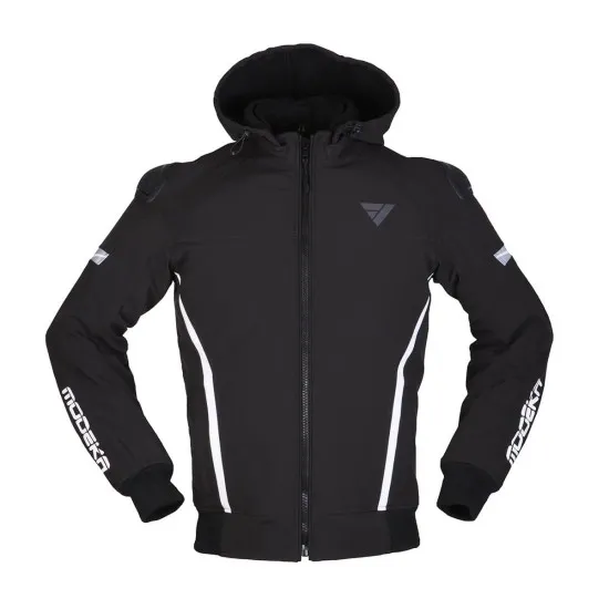 Градско мото яке Modeka Clarke Sport black/white - Текстилни якета от марка Modeka