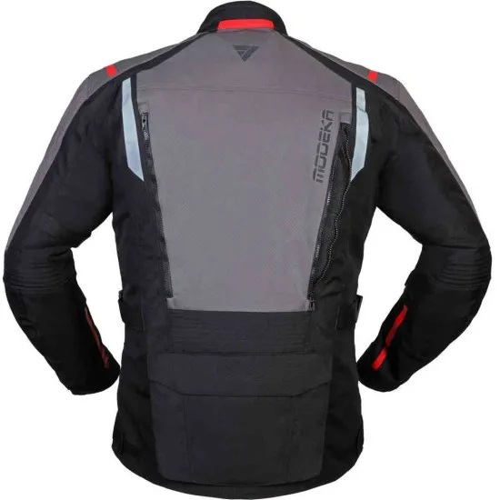 Водоустойчиво яке Modeka Varus Black/Dark Grey с мембрана Reissa и протектори
